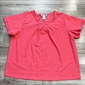 Relaxed Pink Boxy T-Shirt Blouse